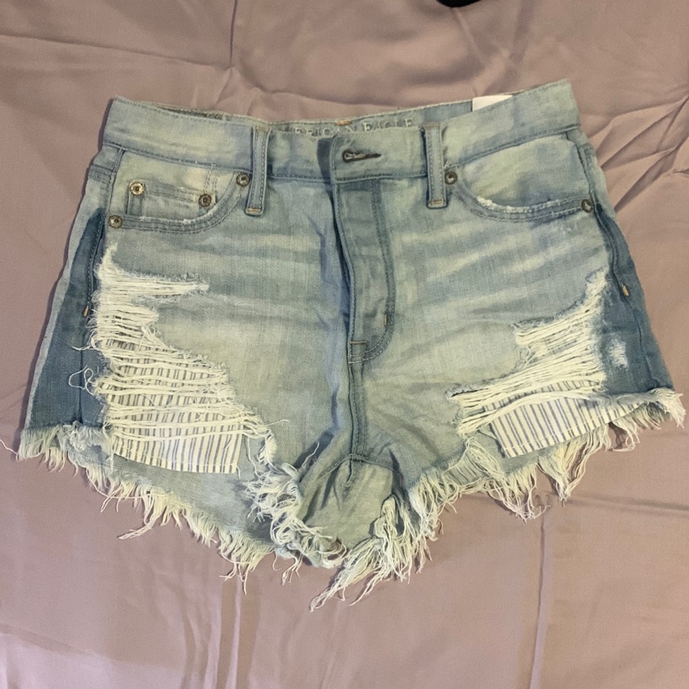 Denim cutoffs